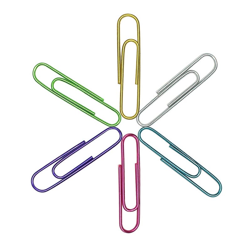 OLIREXD Corner Cabin 150 Pack Jumbo Paper Clips 2 Inches - Assorted Color Office Supply Accessories - Cute Paper Needle - Multicoloured Bookmark - Image 2